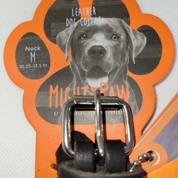 Mighty Paw Leather Dog Collar - Picture 2 of 4